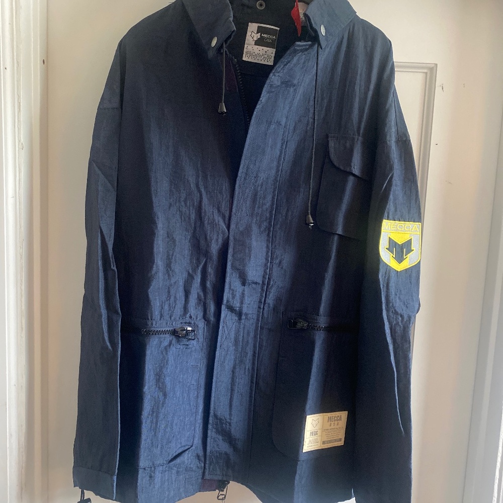 Mecca USA 90’s Vintage Nylon Jacket Sz XL